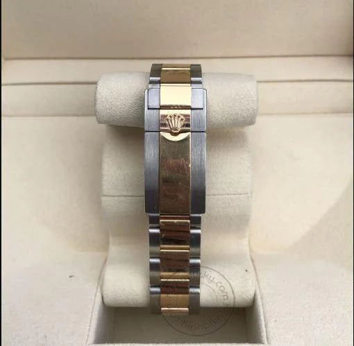 Stainless Steel Dual Color Strap With White Dial Chronograph Watch SG-QTZ