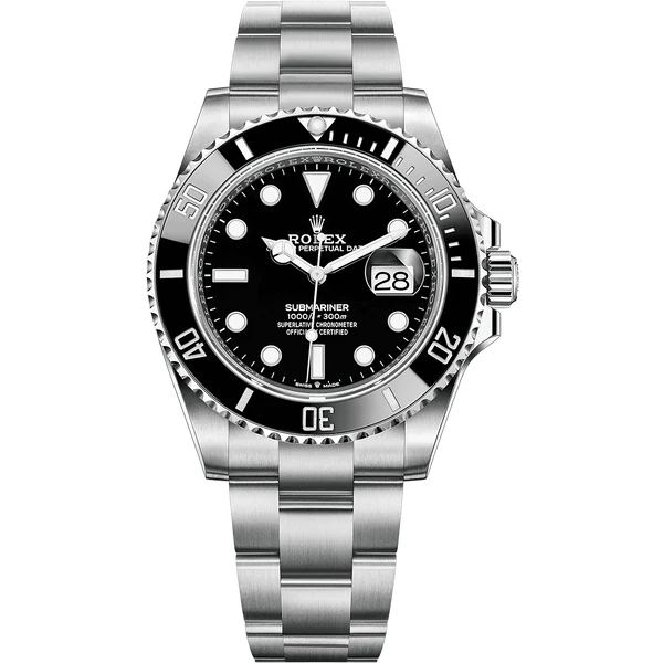 Submariner Quartz Full Black Dial Metal Men's Watch