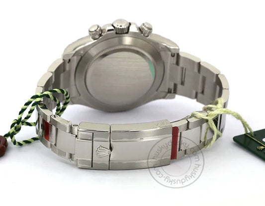 Chronograph Daytona Quartz Silver Blue Metal Men's Watch for Man BLUE-DIAL-QTZ