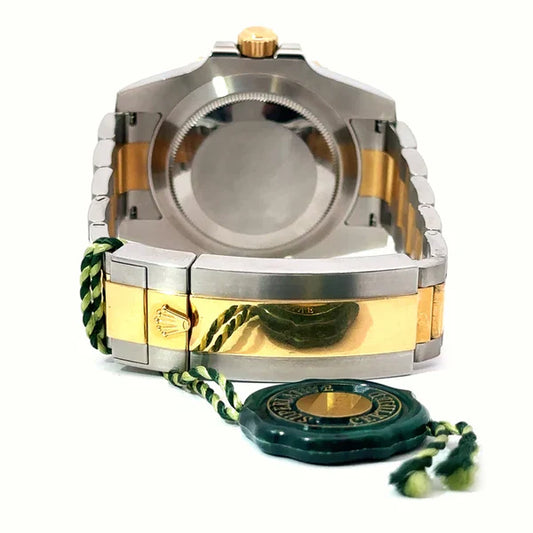 Submariner Quartz Green Color Dial Metal Men's Watch Dual Tone RLX-116613LV